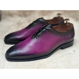 Wholecut Oxfords Purple Hand Finished