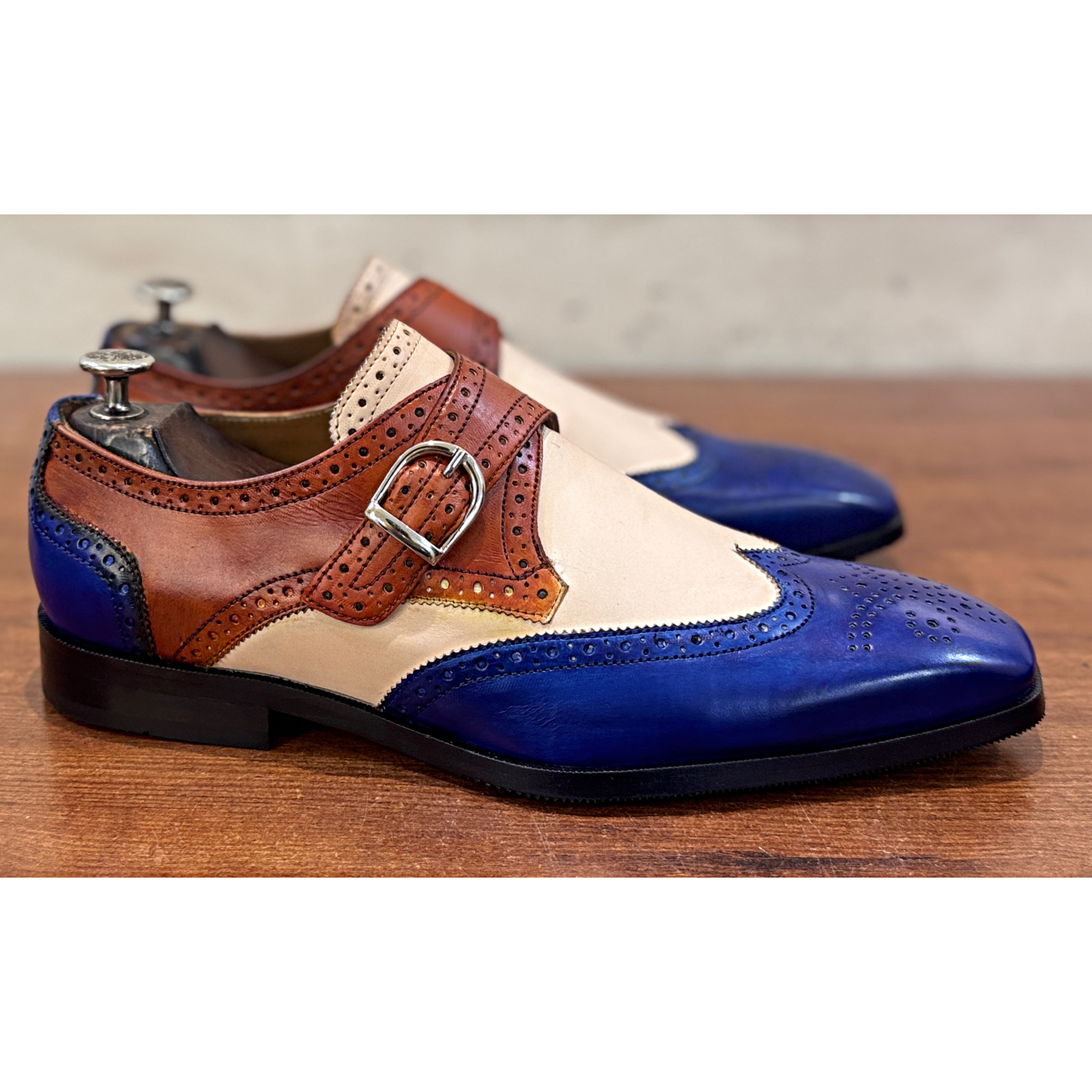 Regent Spectator Single Monk – Royal Blue & Ivory