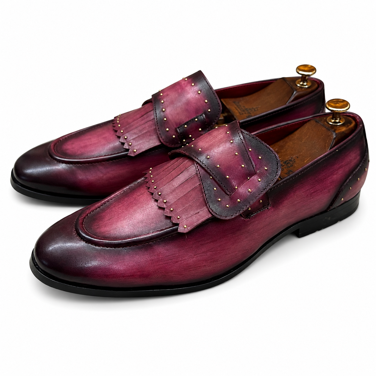 The Bordeaux Monarch Kiltie Loafer