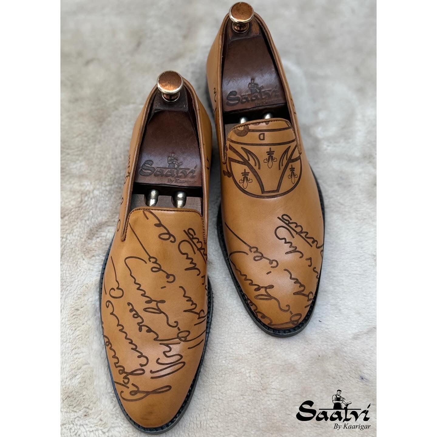 Tan Signature Loafers