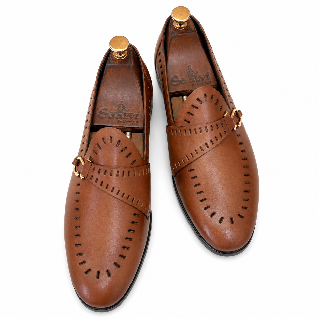Cutwork Loafers Moritz Tan