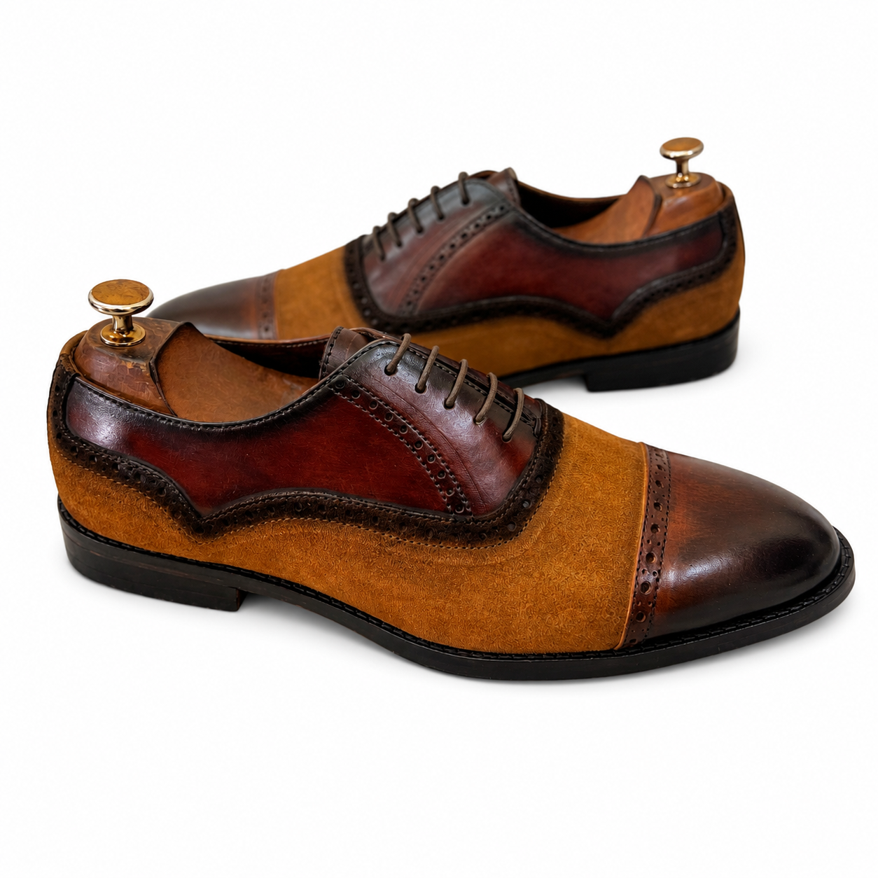 Heritage Duo Cap-Toe Oxfords
