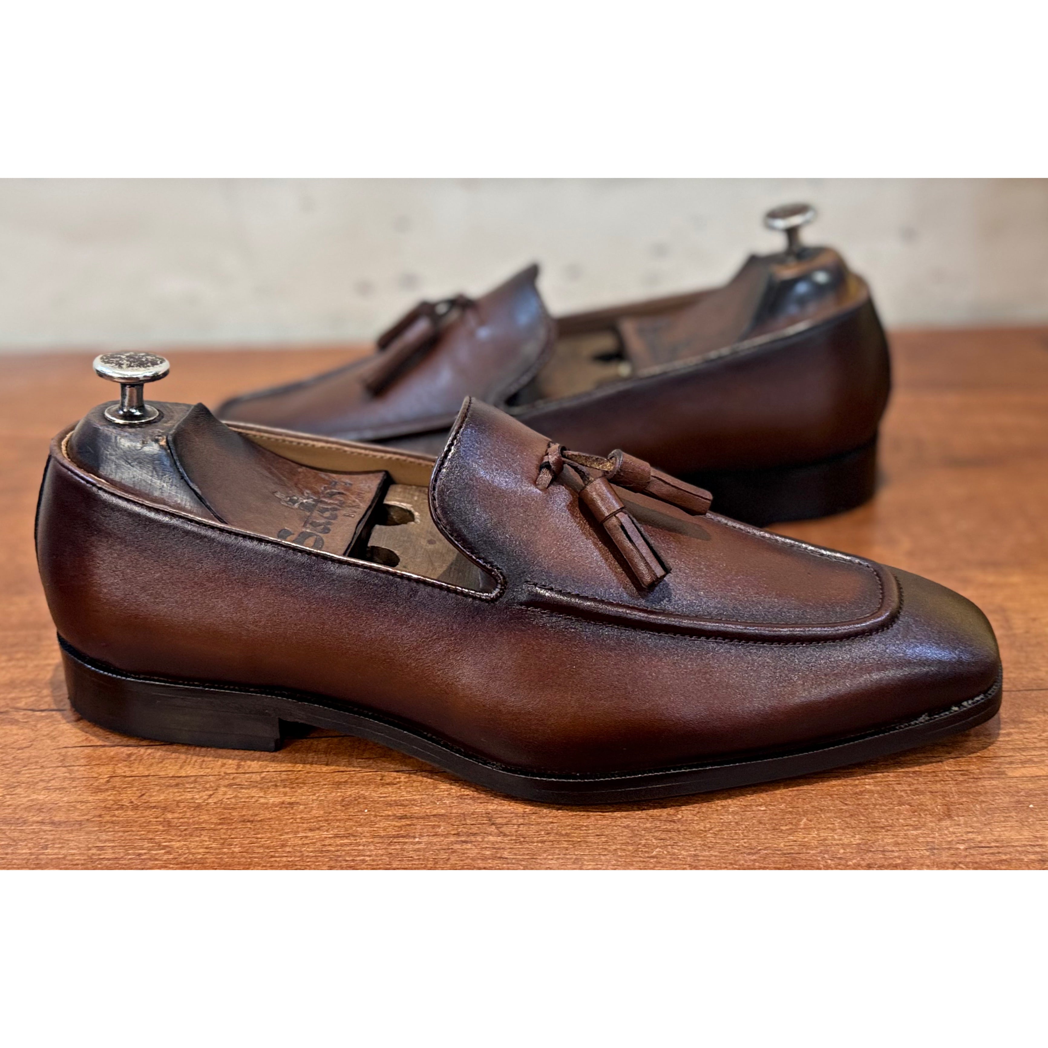 Cognac Tassel Loafers