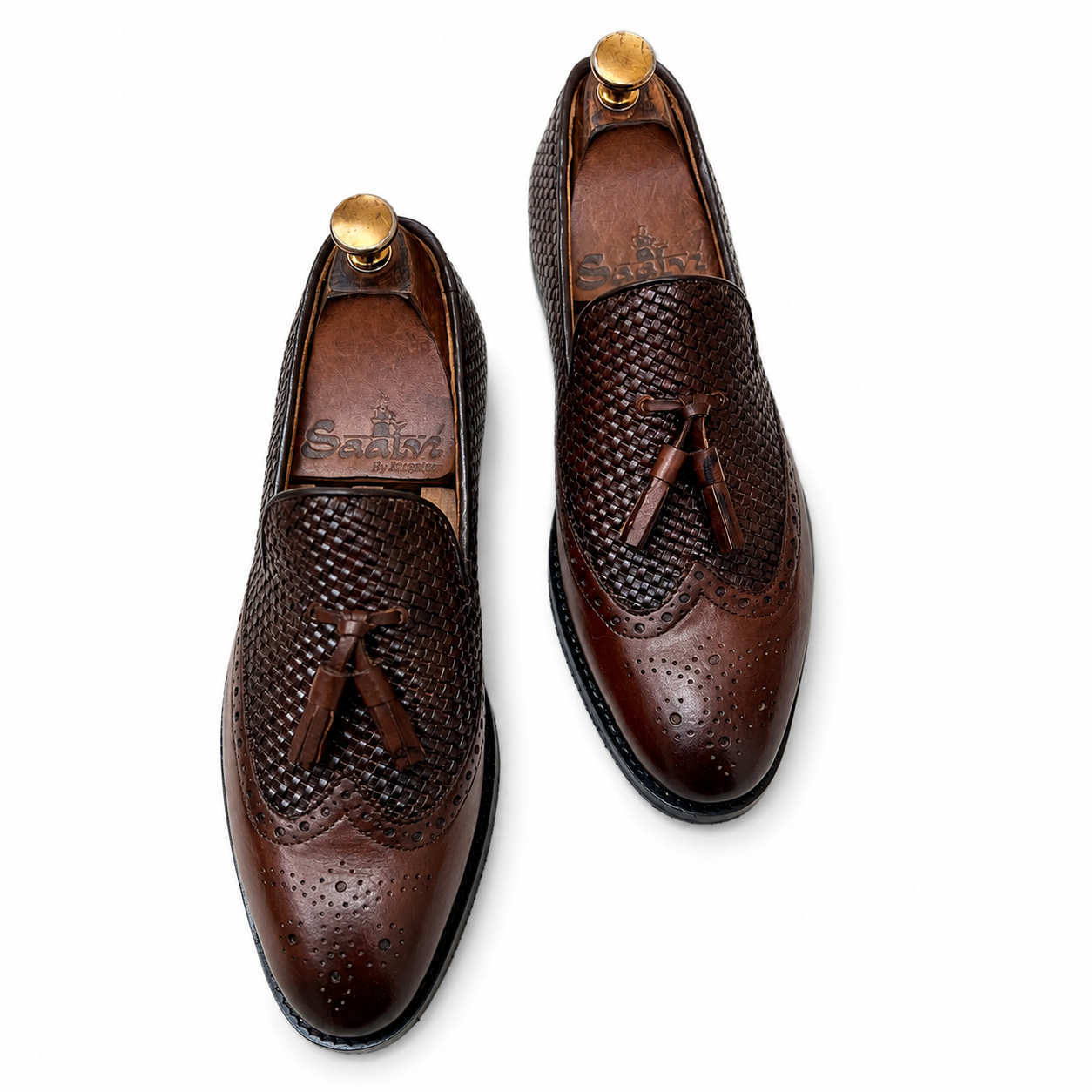 Milano Intreccio Tassel Loafers – Walnut Brown