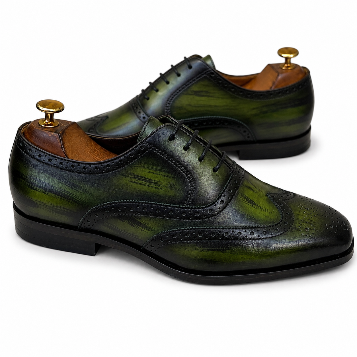 Verdant Monarch Wingtip Oxfords