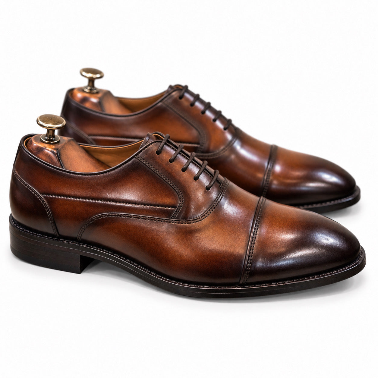 Espresso Brown Cap-Toe Oxford