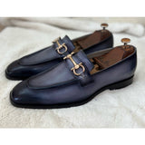 Grey Hand Patina Loafers - H