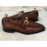 Hand Patina Loafers Cognac