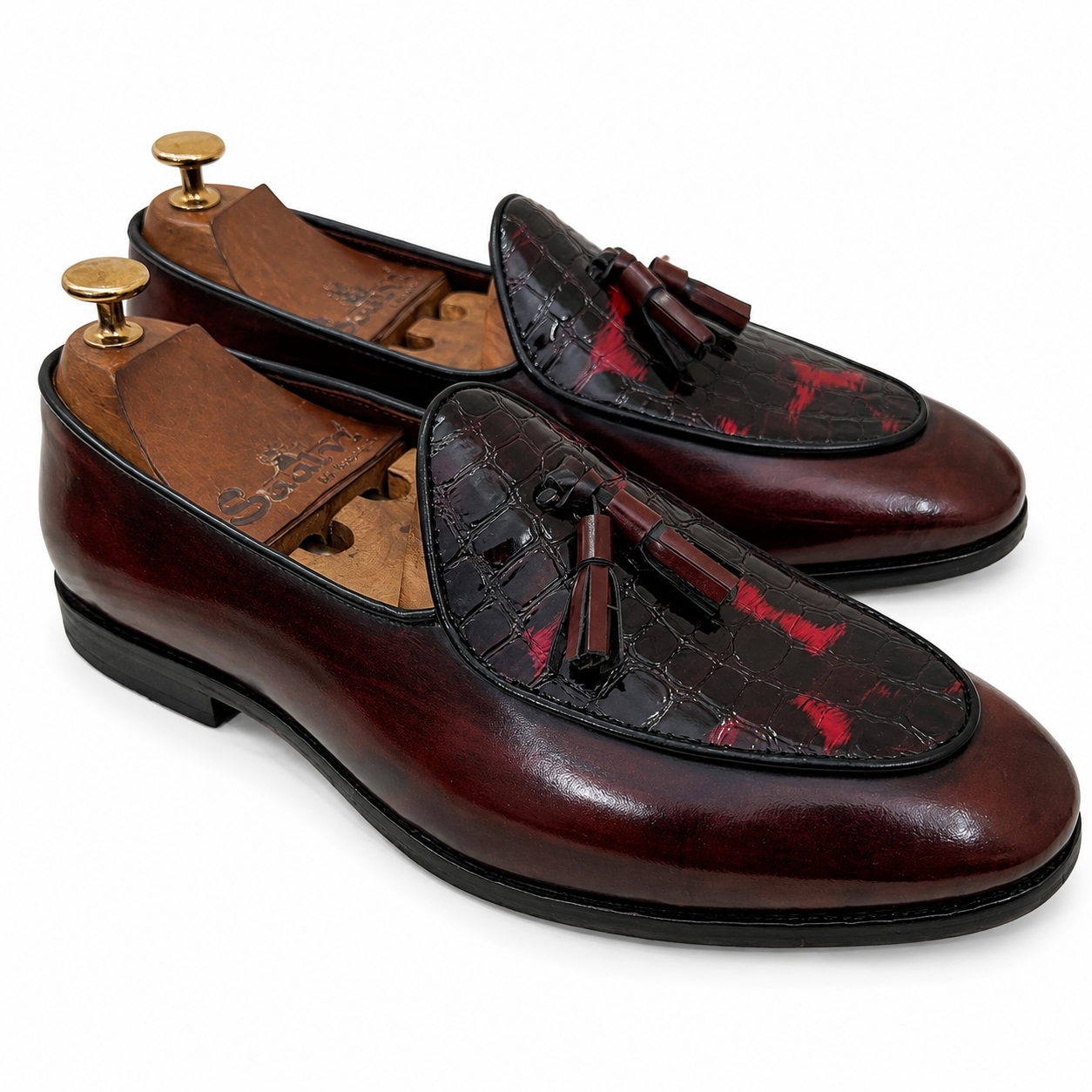 Belgian Loafers With Tassels | Bordo