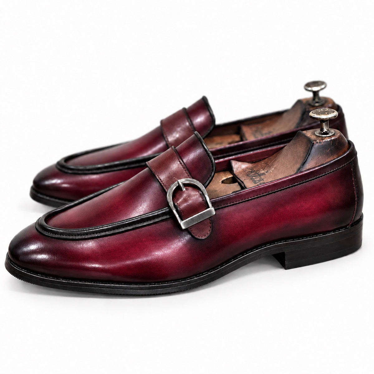 Bordeaux Royale Buckle Loafers