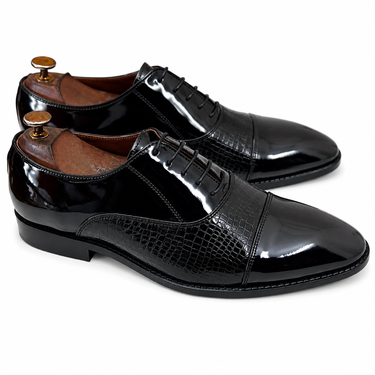 Patent Oxfords Lace Ups