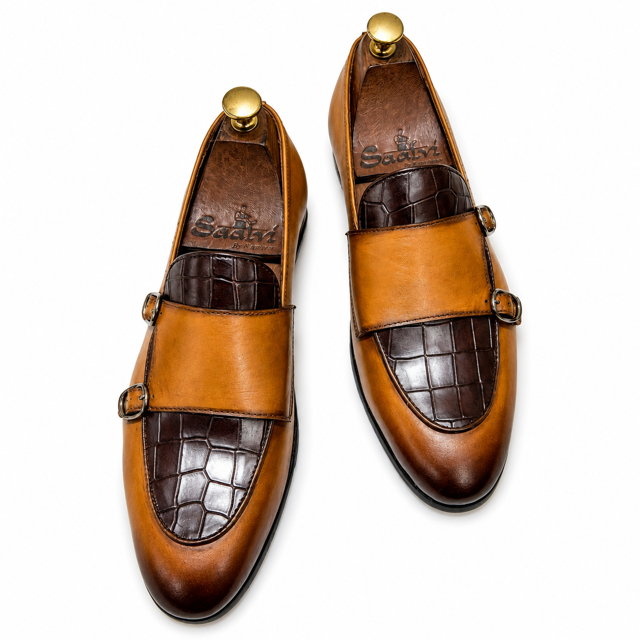 Imperial Amber Double Monk Loafers