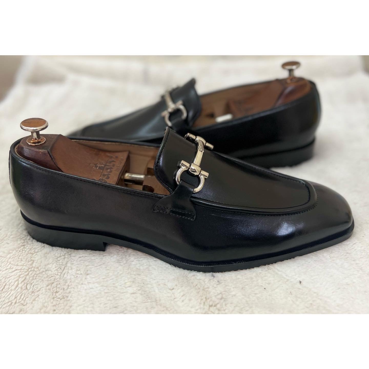 Black Horsebit Loafers H