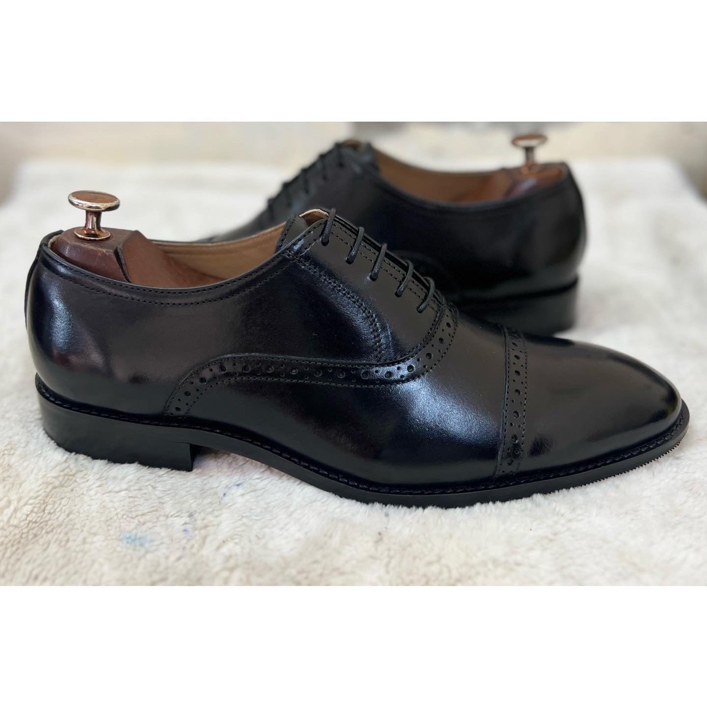 Classic Cap Toe Oxfords - Black