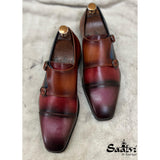 Double Monk Strap Multi Hand Finished