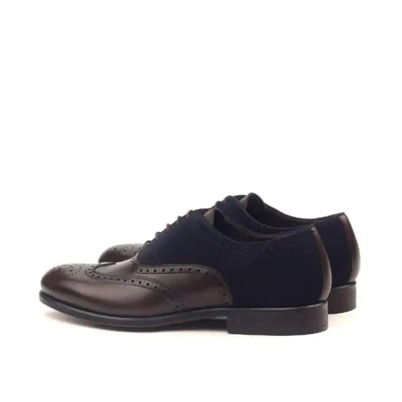 Brogue Oxford Laceup Blue&Brown