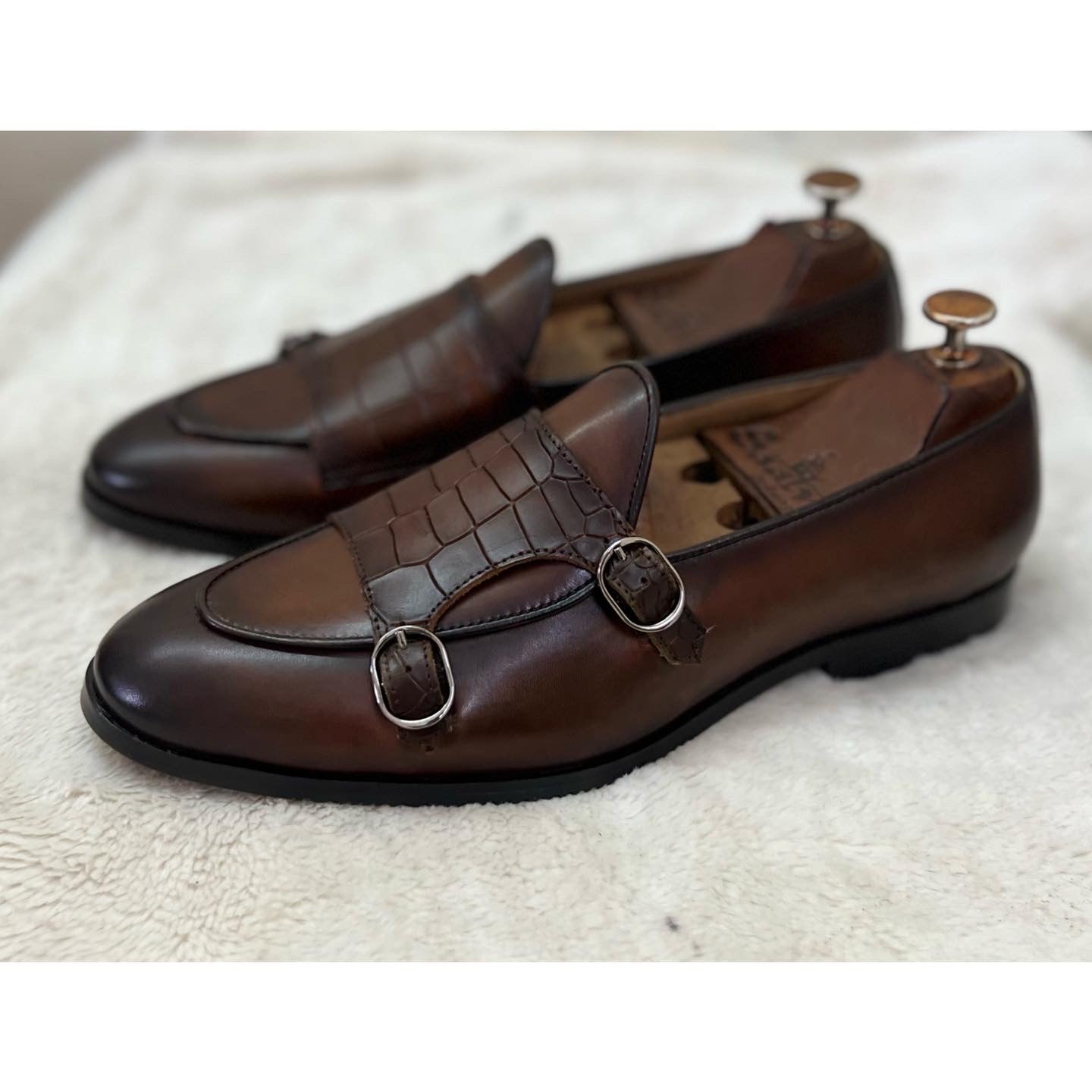 Belgian Monk Strap Brown