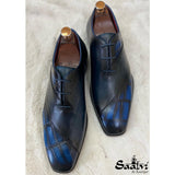 Blue Croco Wholecut - Hand Patina