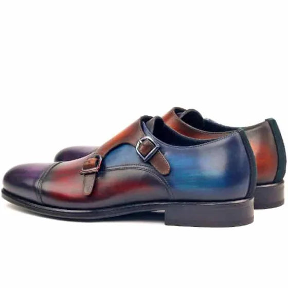 Double Monk Strap Multi Hand Finished