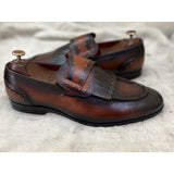 Butterfly Loafers Tan - Hand Patina