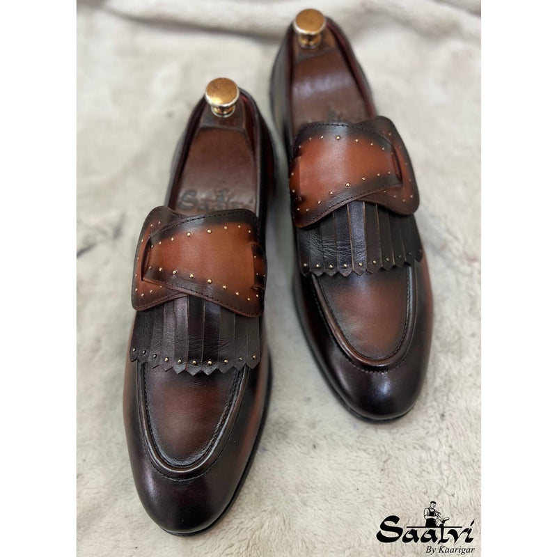 Butterfly Loafers Tan - Hand Patina