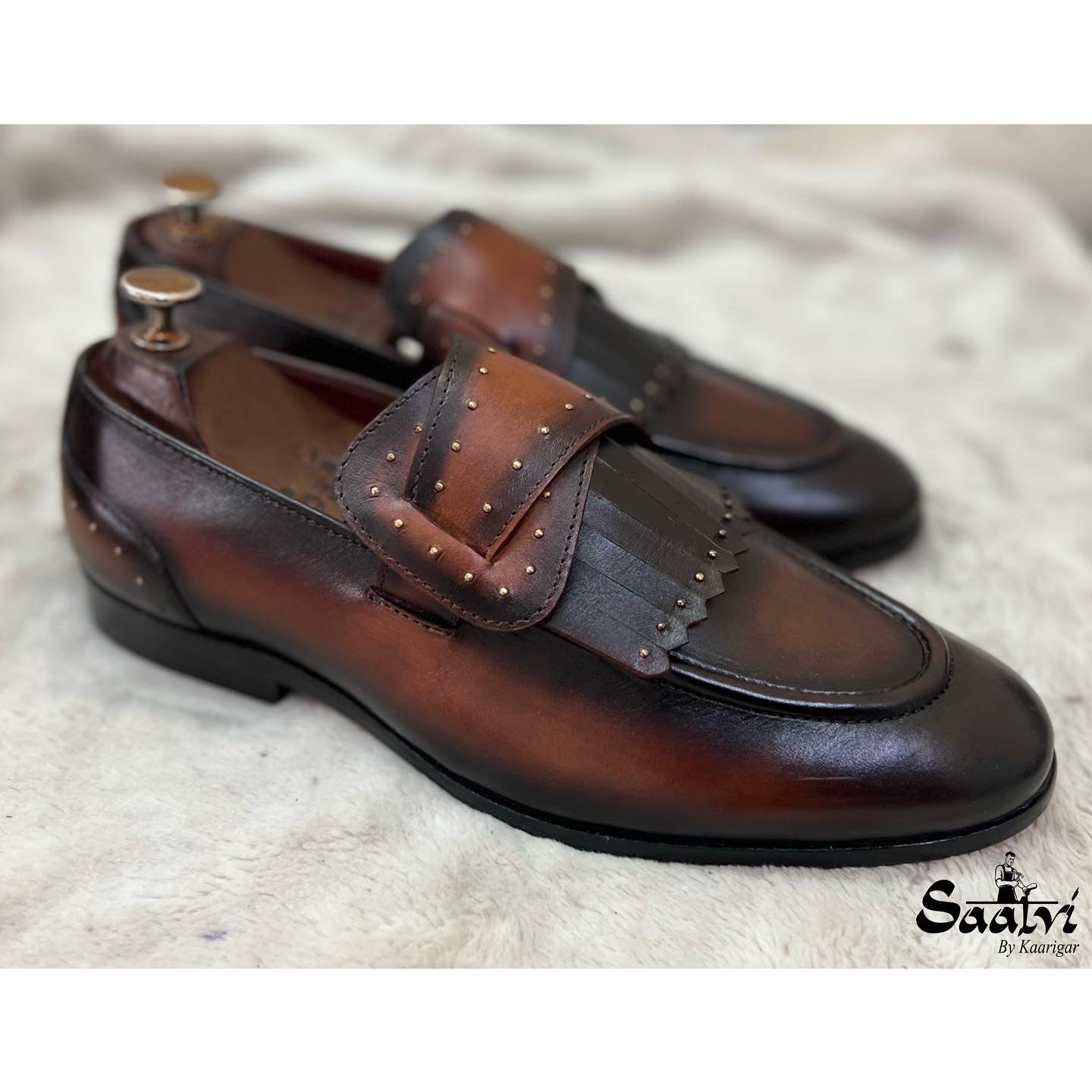 Butterfly Loafers Tan - Hand Patina