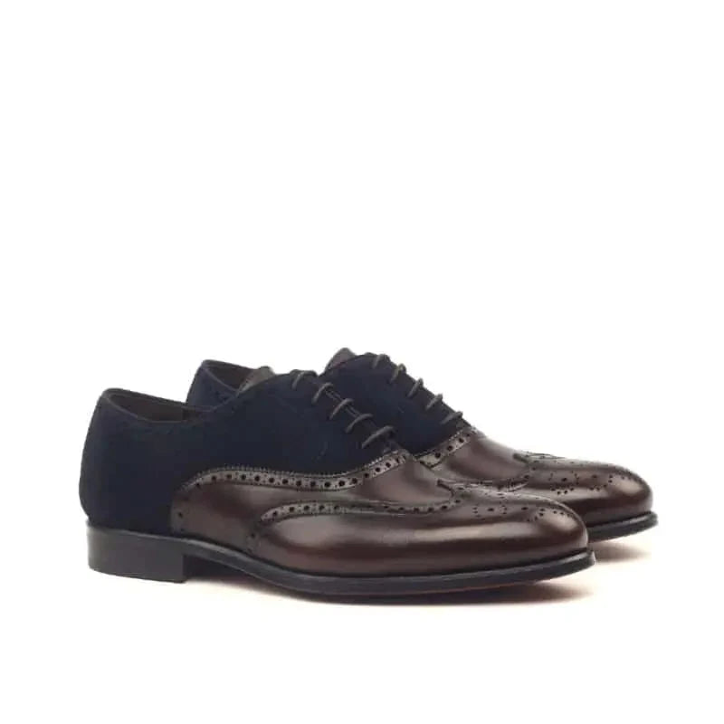 Brogue Oxford Laceup Blue&Brown