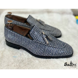 Blue Limited Edition Loafers With Tassels