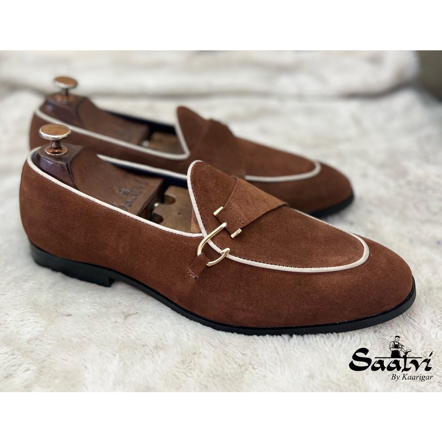 Belgian Loafers Brown Suede Moritz