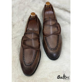 Butterfly Loafers Hand Patina Light Brown