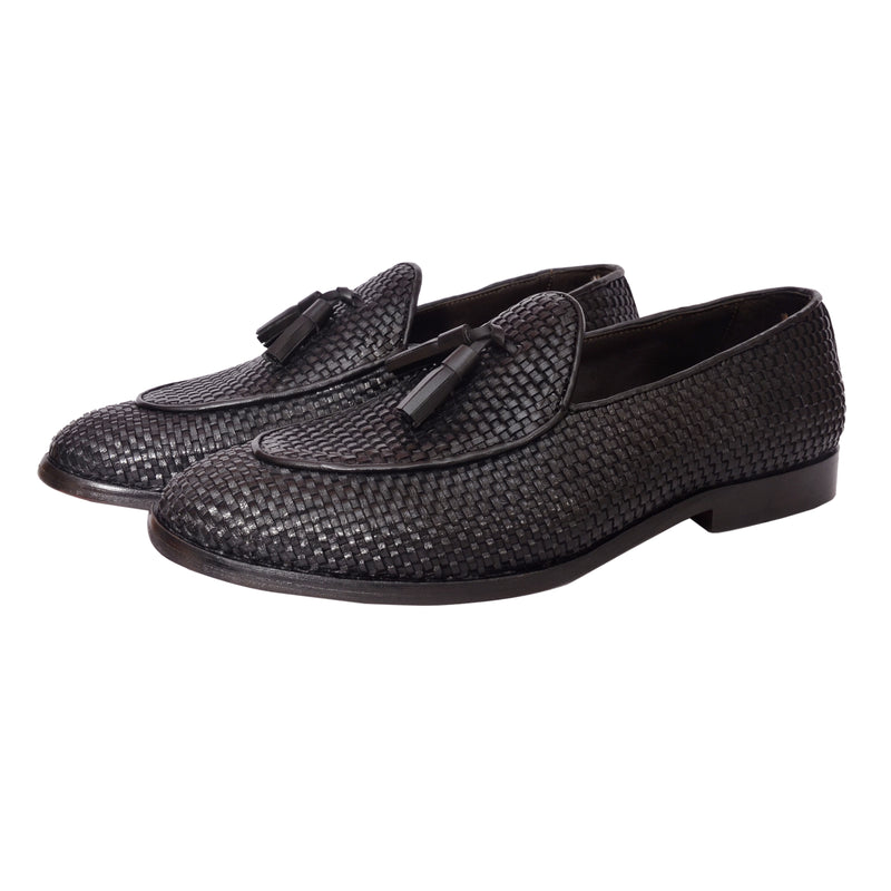 Belgian Loafers With Tassles - b