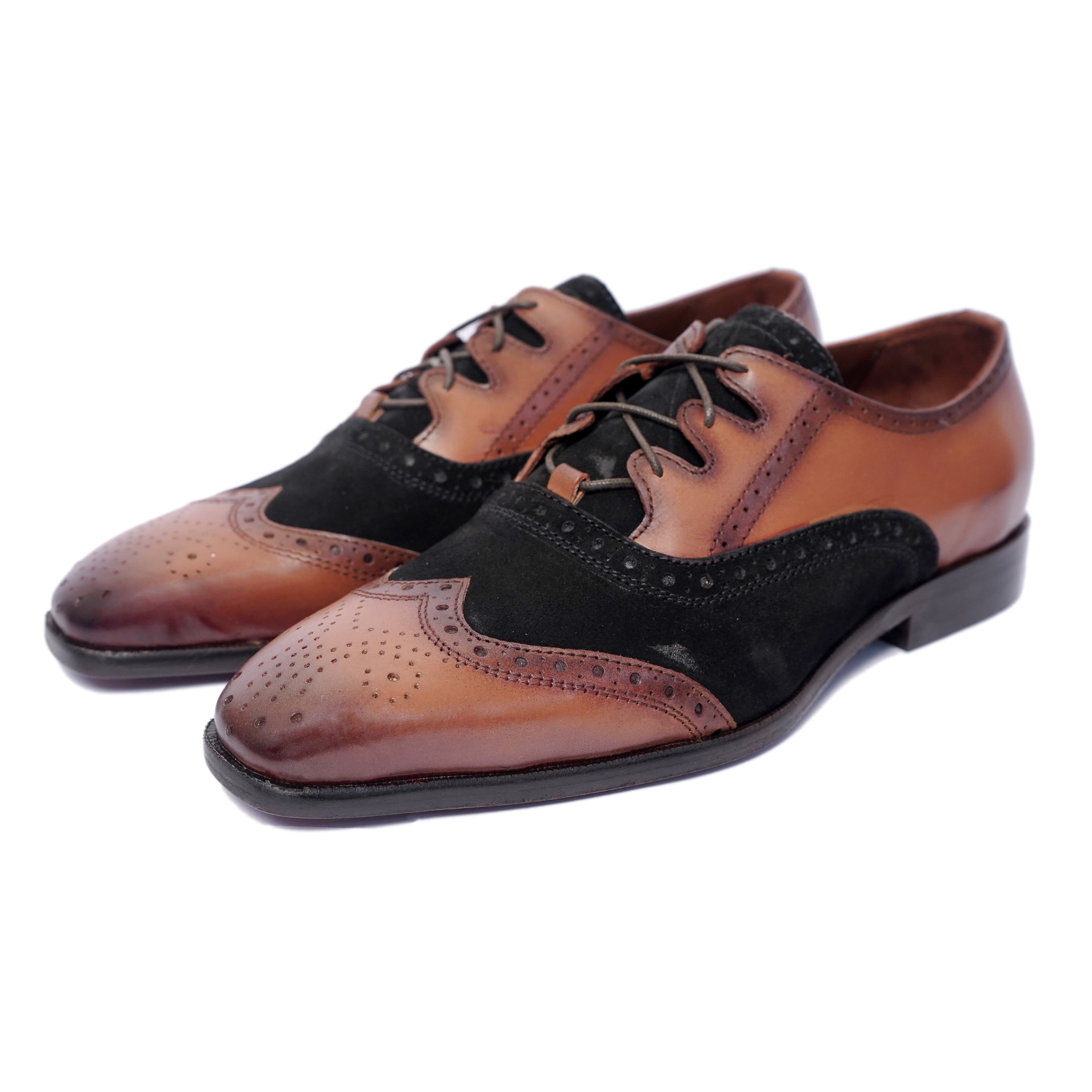 Criss Cross Oxfords Tan Black