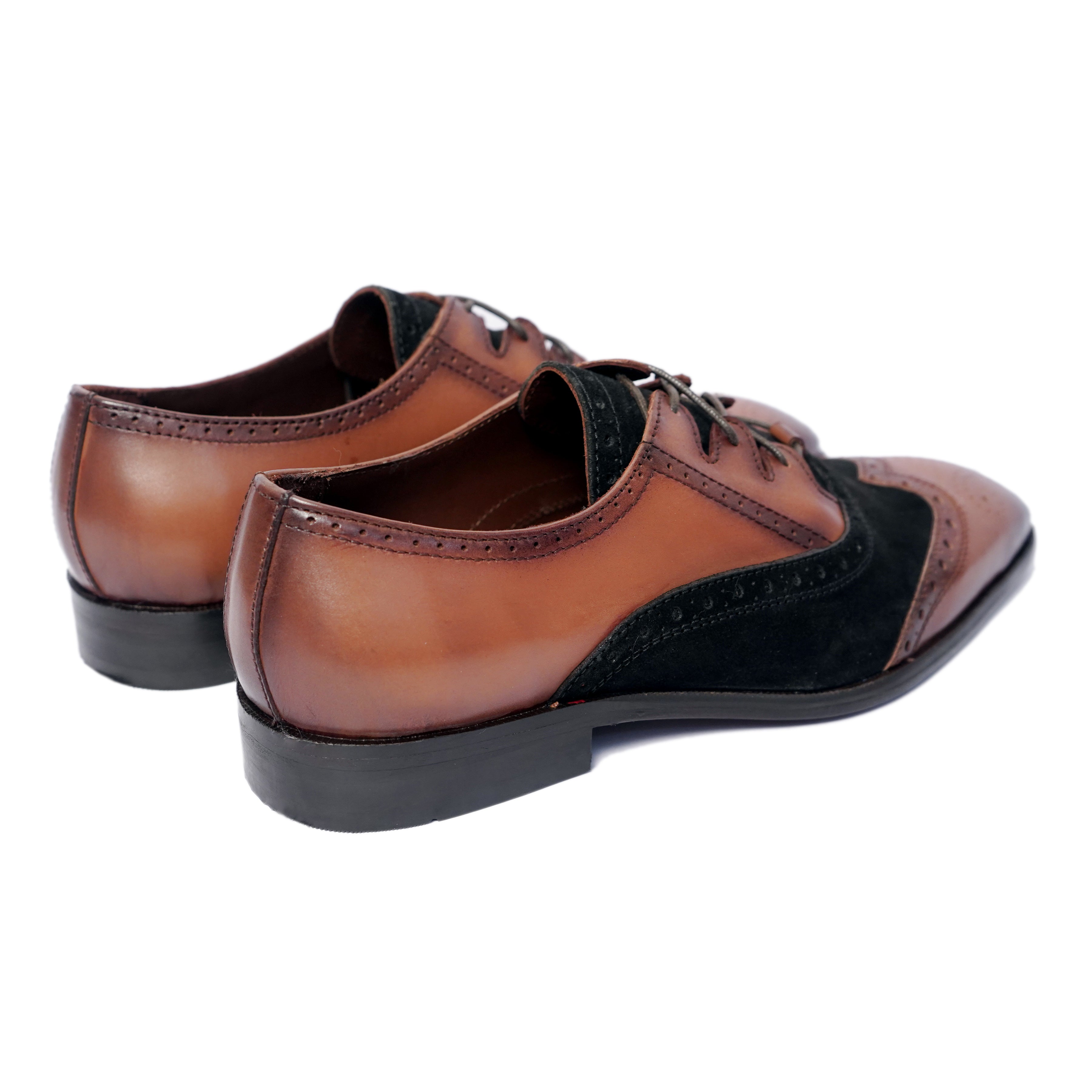 Criss Cross Oxfords Tan Black