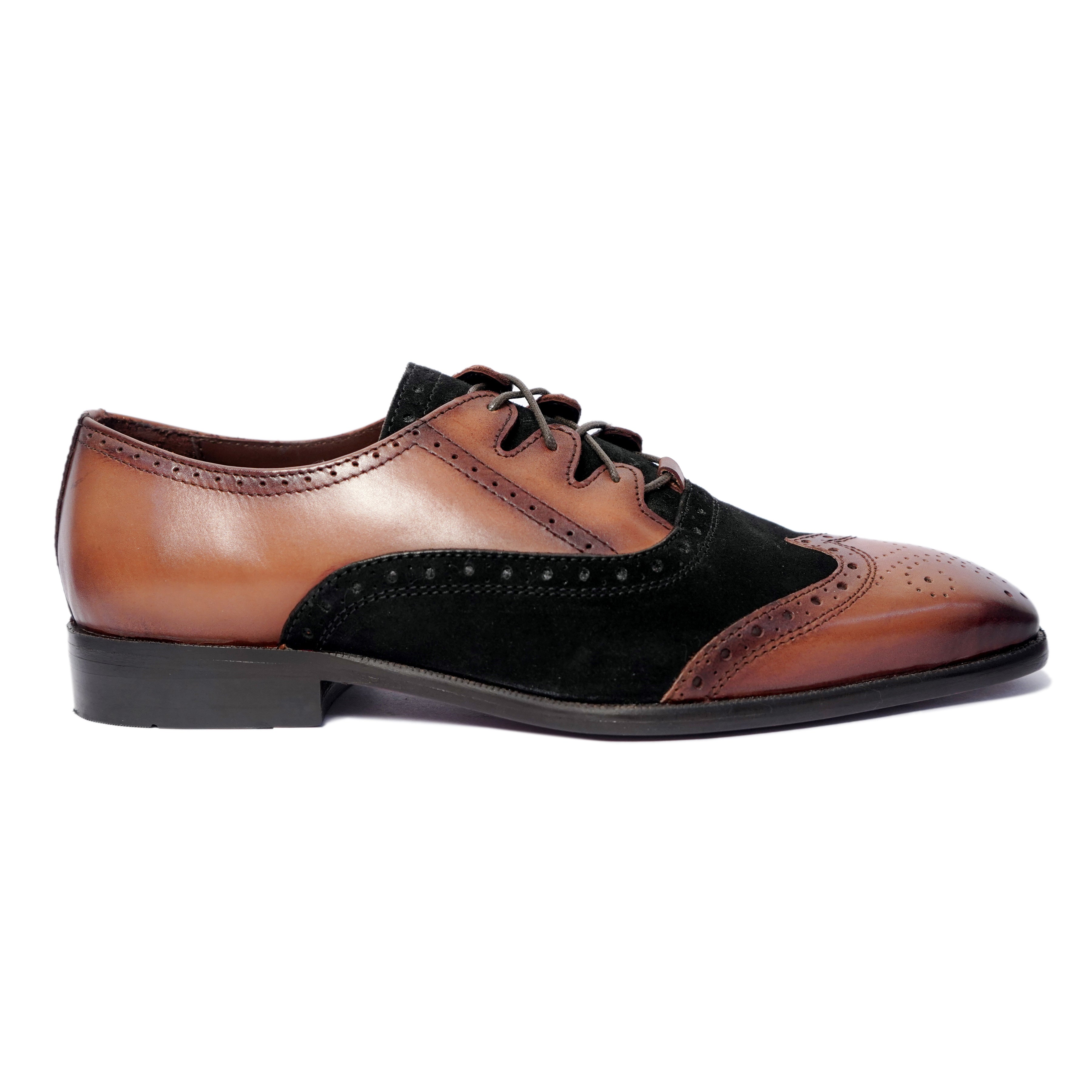 Criss Cross Oxfords Tan Black