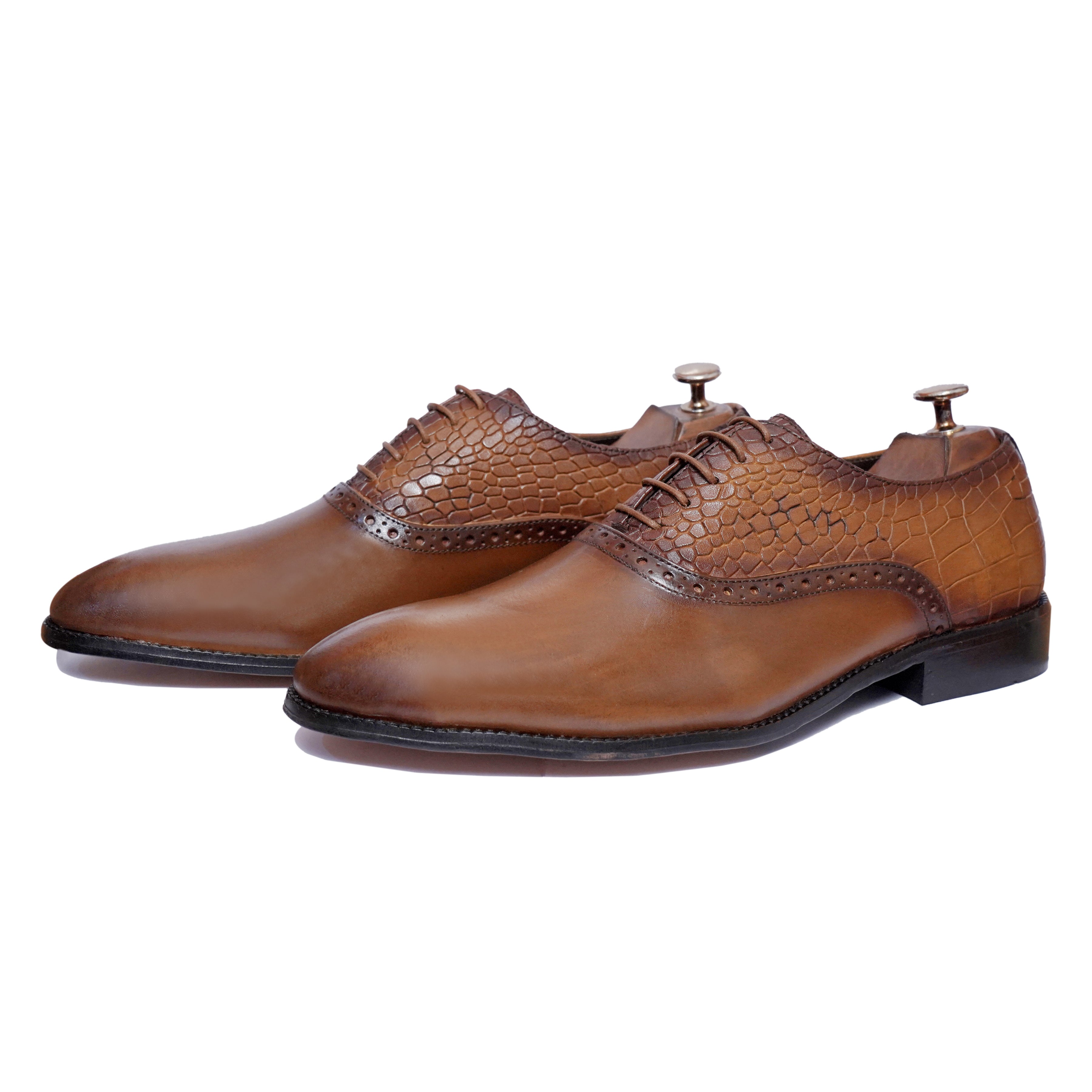 Plain Vamp Oxfords&Twin Texture - T