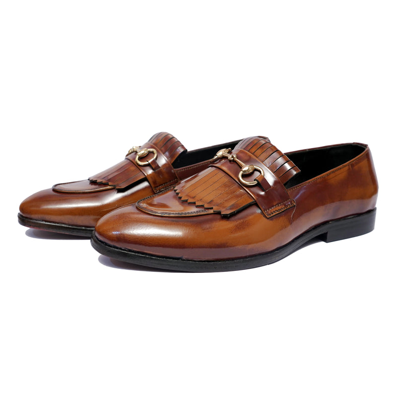 Horsebit Loafers With Fringes - bb