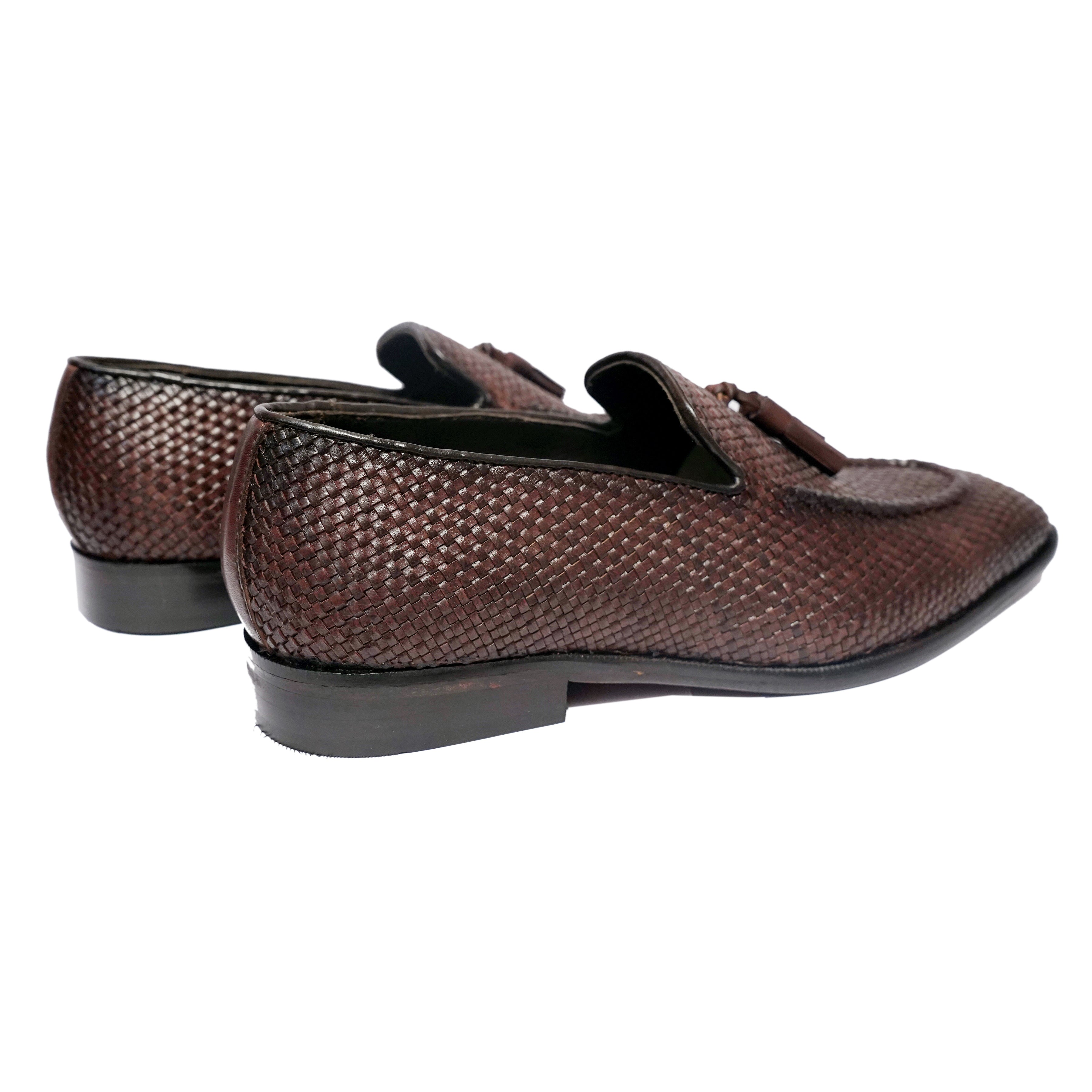 Tassel Loafers Weave - Brn