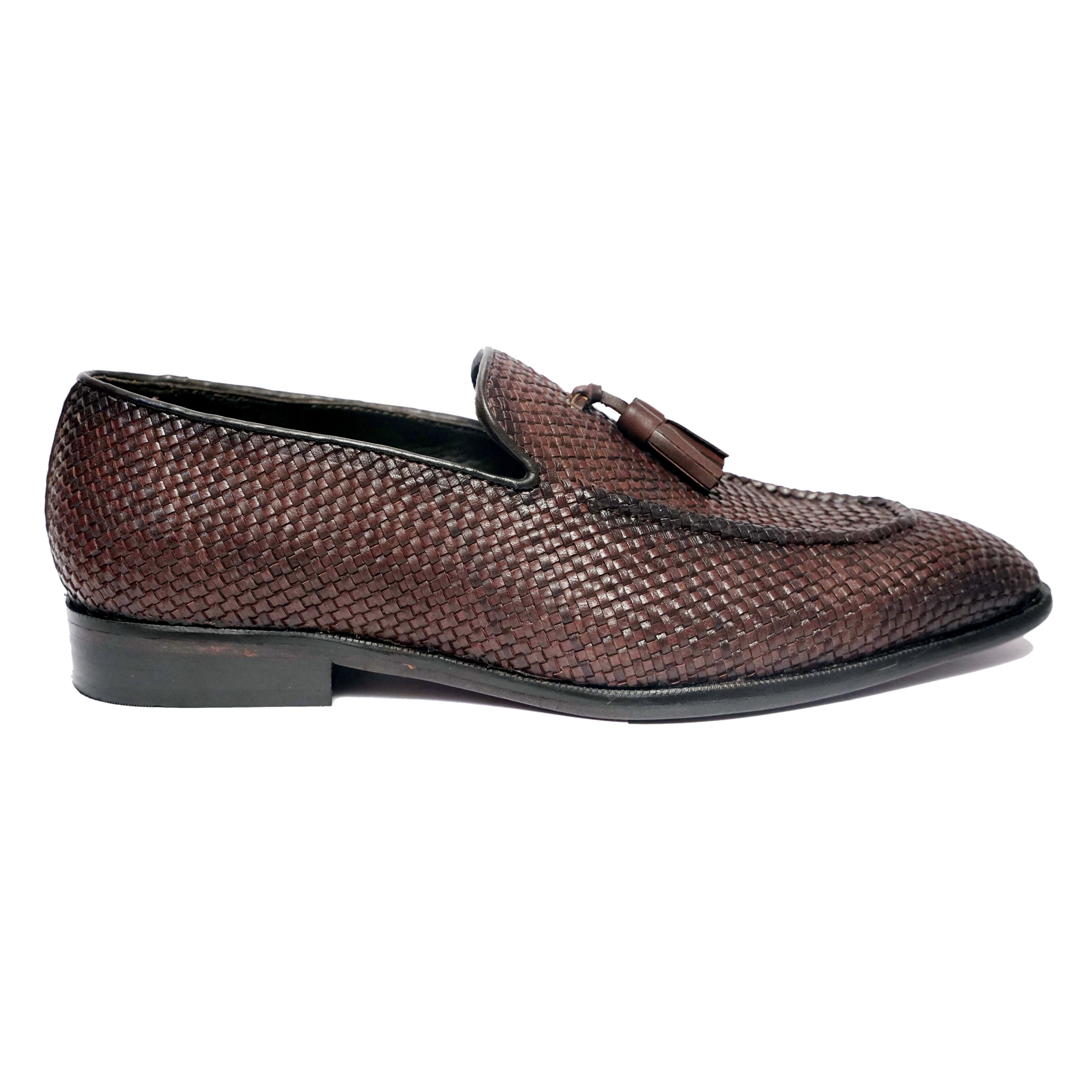 Tassel Loafers Weave - Brn