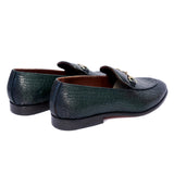 Horsebit Loafers - Croco Green