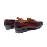 Loafers With Chain -Bordo