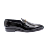 Patent Loafers With Chain T