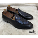 Belgian Loafer With Patent Croco
