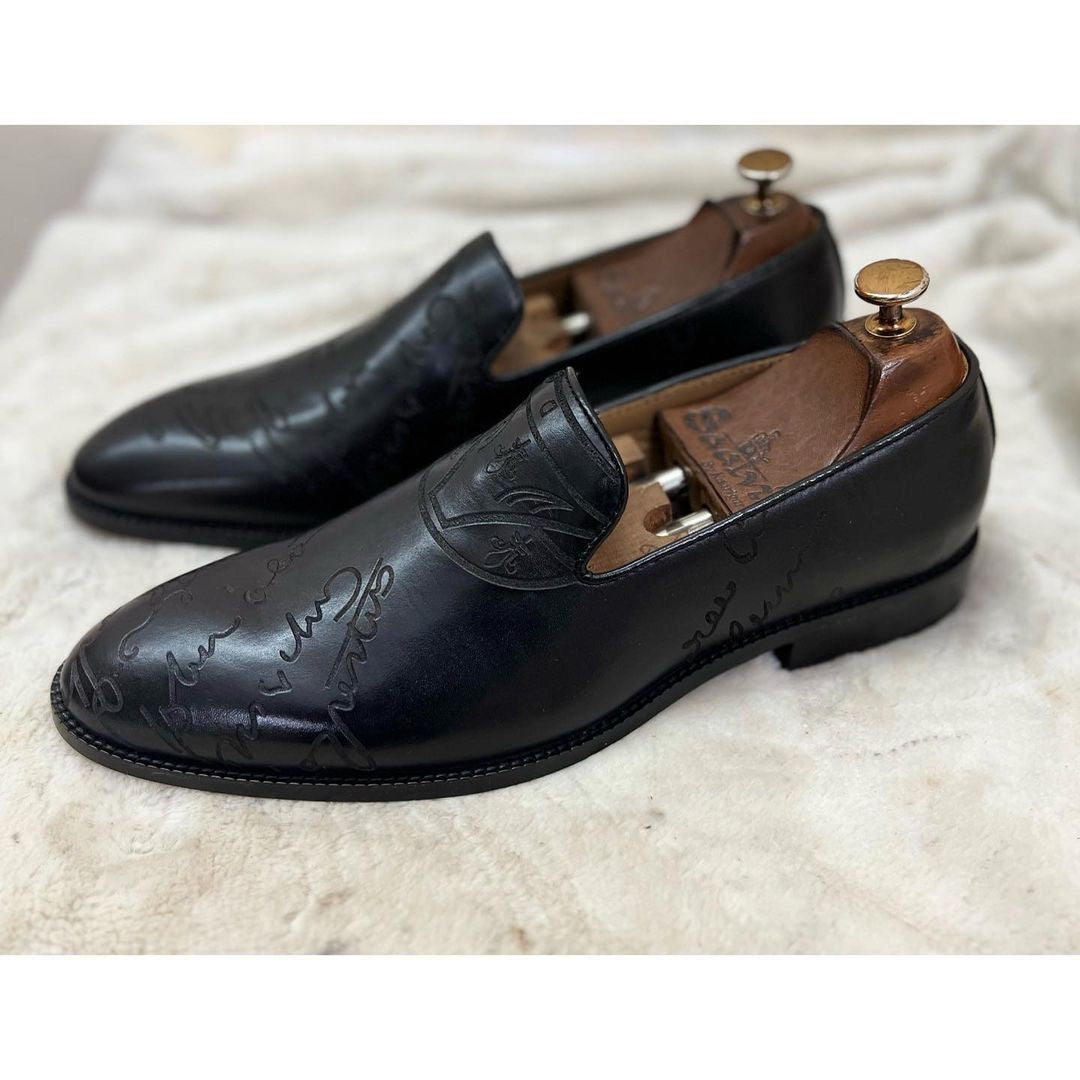 Black Signature Loafers