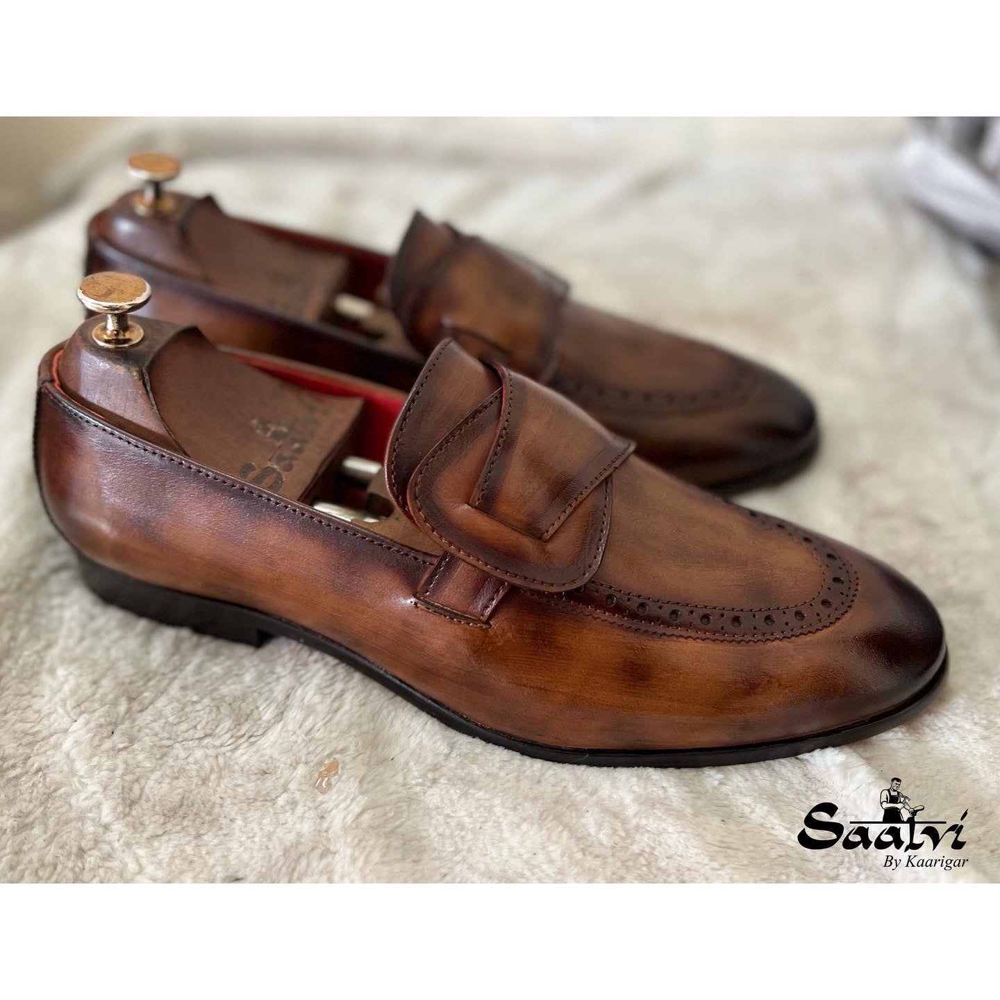 Butterfly Loafers With Hand Patina