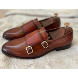Tan Loafers With Monk Strap
