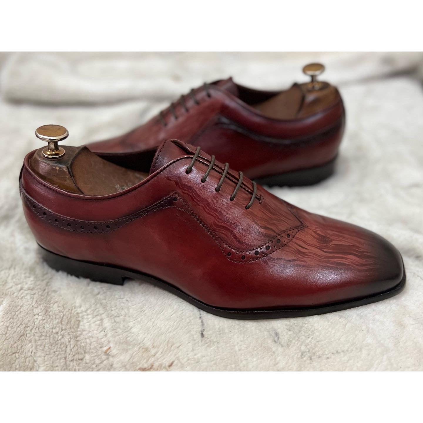 Wholecut Oxfords Hand Patina