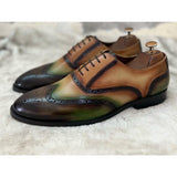 Yellow Green & Mango Brouges Oxfords