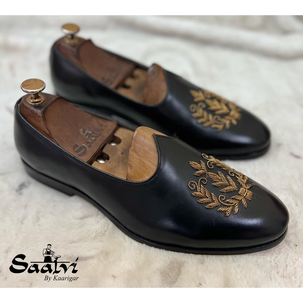 Black Leaf Zardosi Jalsa
