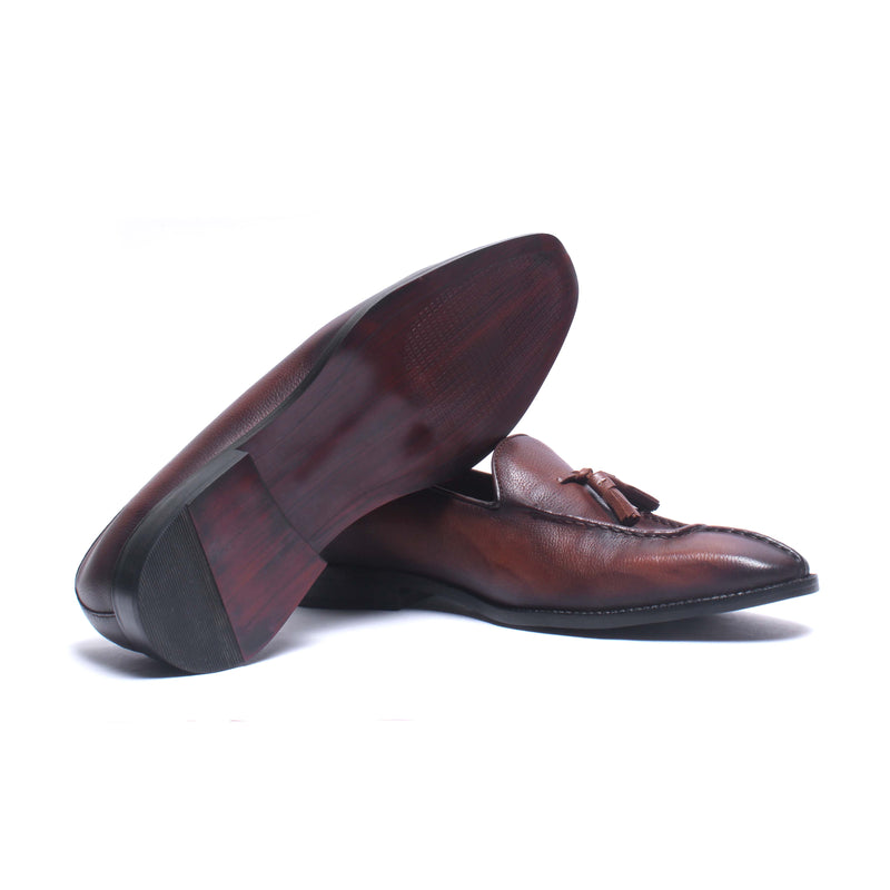 Brown Loafers With Tassels Ndm