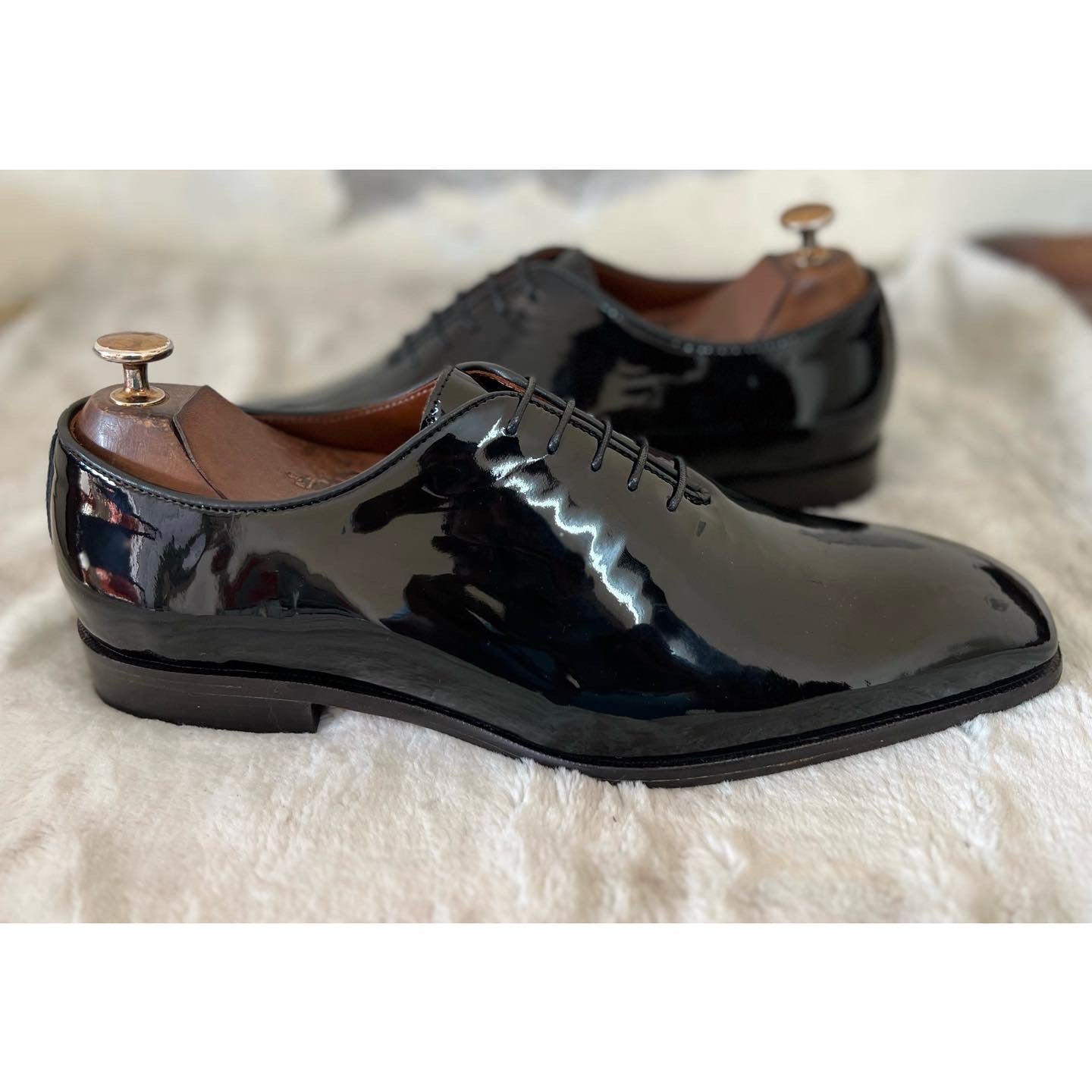 Patent Wholecut Oxfords